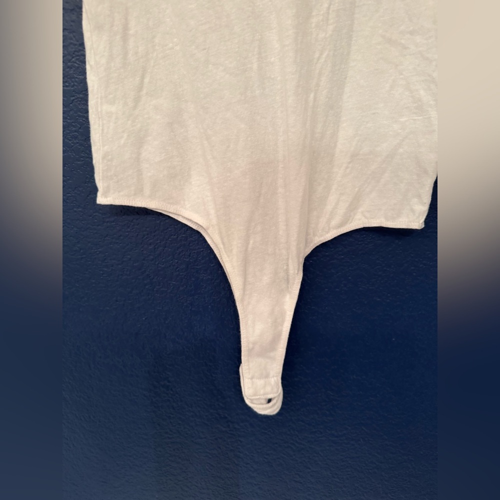 REDONE Optic White 60s Slim Tee Women’s Bodysuit Size Medium - Picture 8 of 14